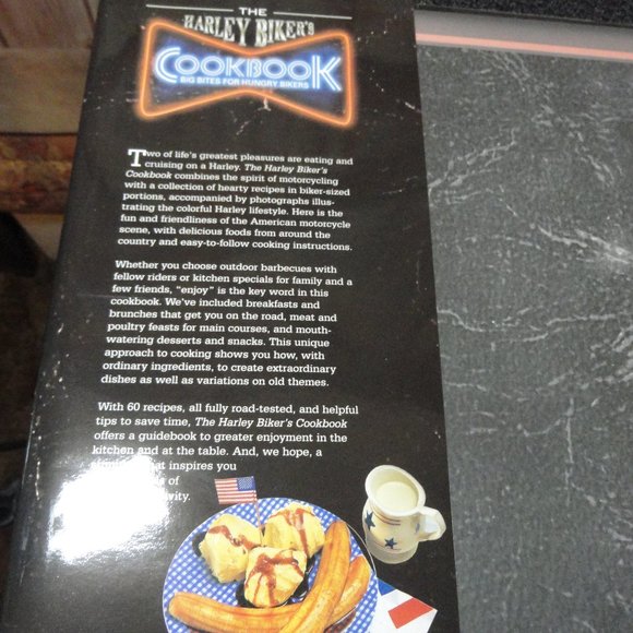 Harley Bikers CookBook For Hungry Bikers~w dust jacket~illustrated~Great… - Picture 3 of 5